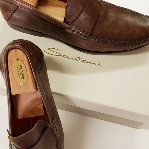 Men\'s Santoni Leather Loafer, size 11